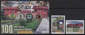 Ecuador (2002) Yv. 1675/76 + Bf. 118 / Army
