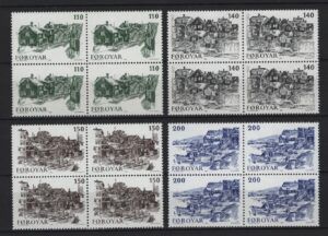 Faroe (1981) Yv. 53/56 – B4 / Villages