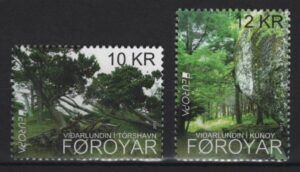 Faroe (2011) Set / Europa CEPT / Trees / Woods