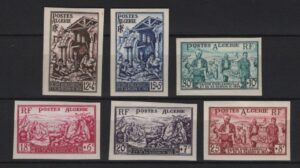 Algeria (1954) Yv. 319/24 Imperforated Set / Earthquake