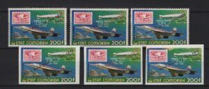 Comores (1977) Set / Concorde / Zeppelin / Flight