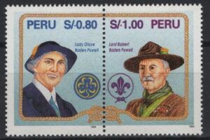 Peru (1995) Yv. 1063/64 / Olave & Robert Baden Powell
