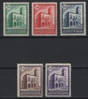 San Marino (1932) Yv. 159/63