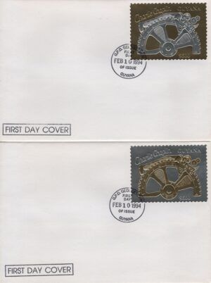 Guyana (1994) - 2 FDC - / Charles Chaplin
