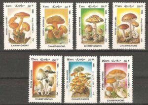 Afghanistan (1985) Yv. 1276/82 /  Mushrooms