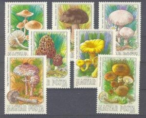 Hungary (1984) Yv. 2935/41  /  Mushrooms