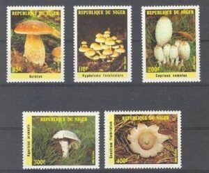 Niger (1985) Yv. 692/96  /  Mushrooms