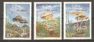S. Tome (1984) Yv. 822/24  /   Mushrooms