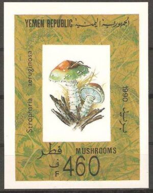 Yemen (1990) Yv. Bf. 5  /  Mushrooms