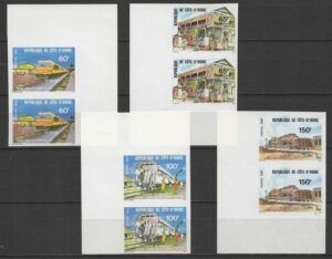 Ivory Coast (1980) Yv. 540/43 - Imperf. Pairs