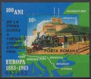 Romania (1983) Yv. Bf. 163 / Trains