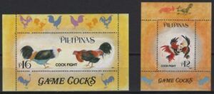 Philippines (1998) Yv. Bf. 128/29 / Game Cocks