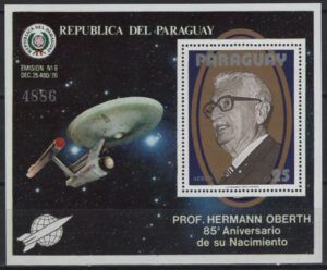Paraguay (1979) Mi. Bl. 341 / Star Trek - Oberth