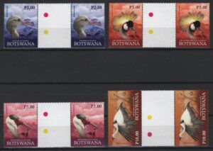 Botswana (2019) Gutter Pair / Cranes