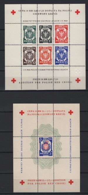 Poland - Dachau (1945) - 2 Blocks - /  Red Cross