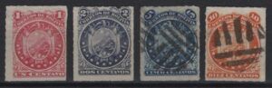 Bolivia (1887) Yv. 23/26