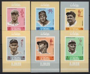 Ajman (1969) Mi. 153/58 - 6 Blocks / Baseball