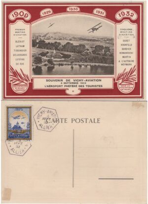France (1932) - Postcard - / Vichy - Aeropostale