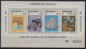 Uruguay (1983) Mi. Bl. 53 / Communications