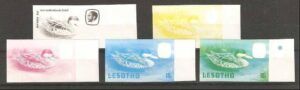 Lesotho (1981) Yv. 448 - 5 Color Proof / Birds