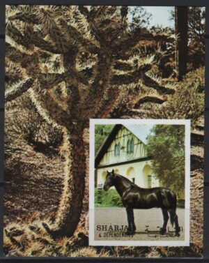 Sharjah (1972) Mi. Bl. 116 / Horses
