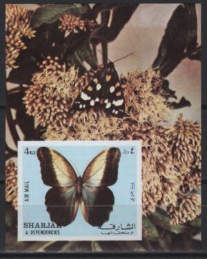Sharjah (1972) Mi. Bl. 118 / Butterflies
