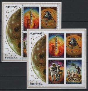 Fujeira (1970) Mi. Bl. 23A/23B / Space