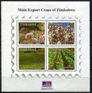 Zimbabwe (2014) - Block - / Tobacco - Tea - Cotton