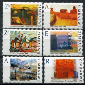 Zimbabwe (2008) - Set - / Paintings