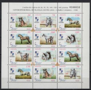 Spain (1998) Ed. Mp. 62 / Horses