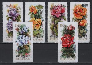 Bhutan (1973) Yv. 407/10 + Av. 123/24 / Roses