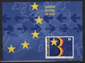 Belgium (1992) Yv. 2485 Deluxe Block / European Union