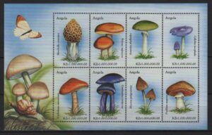 Angola (1999) Yv. 1312/19 / Mushrooms / Snails / Butterflies