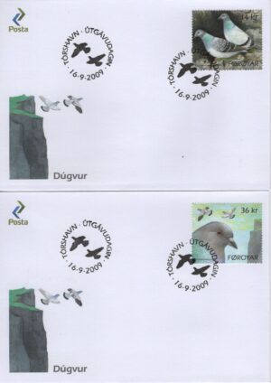 Faroe (2009) FDC / Dove / Pigeons