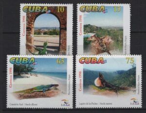 C* (1998) Yv. 3743/46 / Tourism / Lizards