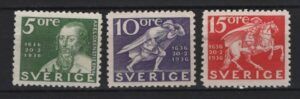Sweden (1936) Yv. 235a/37a / Post