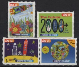 Ireland (2000) Yv. 1245/48 / Children drawings / Space