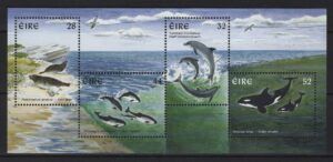Ireland (1997) Yv. Bf. 24 / Marine Fauna / Whales / Dolphins