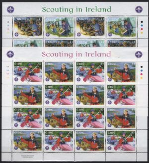 Ireland (2002) Yv. 1427/30 MS / Boy scouts