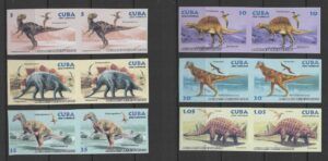 C* (2006) Yv. 4345/50 Imperforated Pairs / Dinosaurs