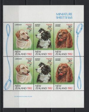 N. Zealand (1982) Yv. Bf. 47 / Dogs
