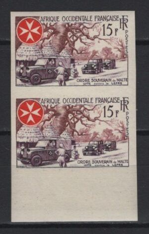 French Africa (Occ.) (1957) - Pair - Imperf.