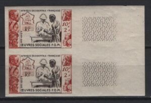 French Africa (Occ.) (1950) - Pair- Imperf.