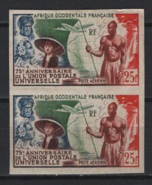 French Africa (Occ.) (1949) - Pair - Imperf. / UPU