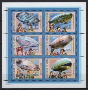 Niger (2001) Yv. 1626/31  /  Zeppelin