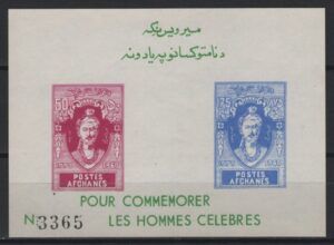 Afghanistan (1961) Mi. Bl. 7  / Writer