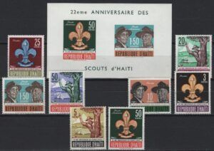 Haiti (1962) Yv. 483/87 + ...  /  Scouts