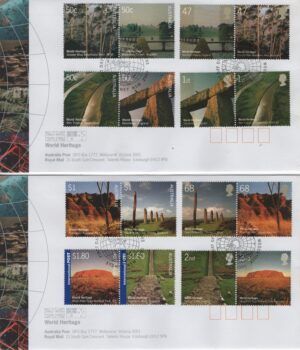 Australia & UK (2005) 2 FDC / UNESCO