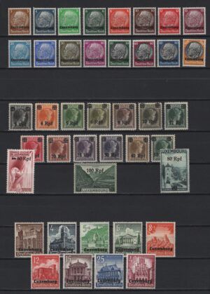 Luxemburg (1940/41) - Complet - German Occupation