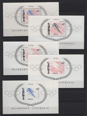Liberia (1956) Yv. Bf. 10 - PROOFS / Olympic Games